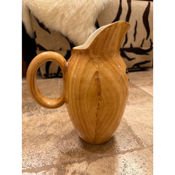 Vintage Mid-Century Grandjean-Jourdan Ceramic Pitcher With Egyptian Motif & Hand - Picture 5 of 8